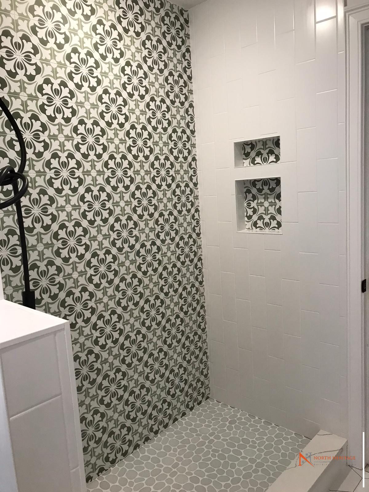 Bathroom remodel by North Heritage Construction