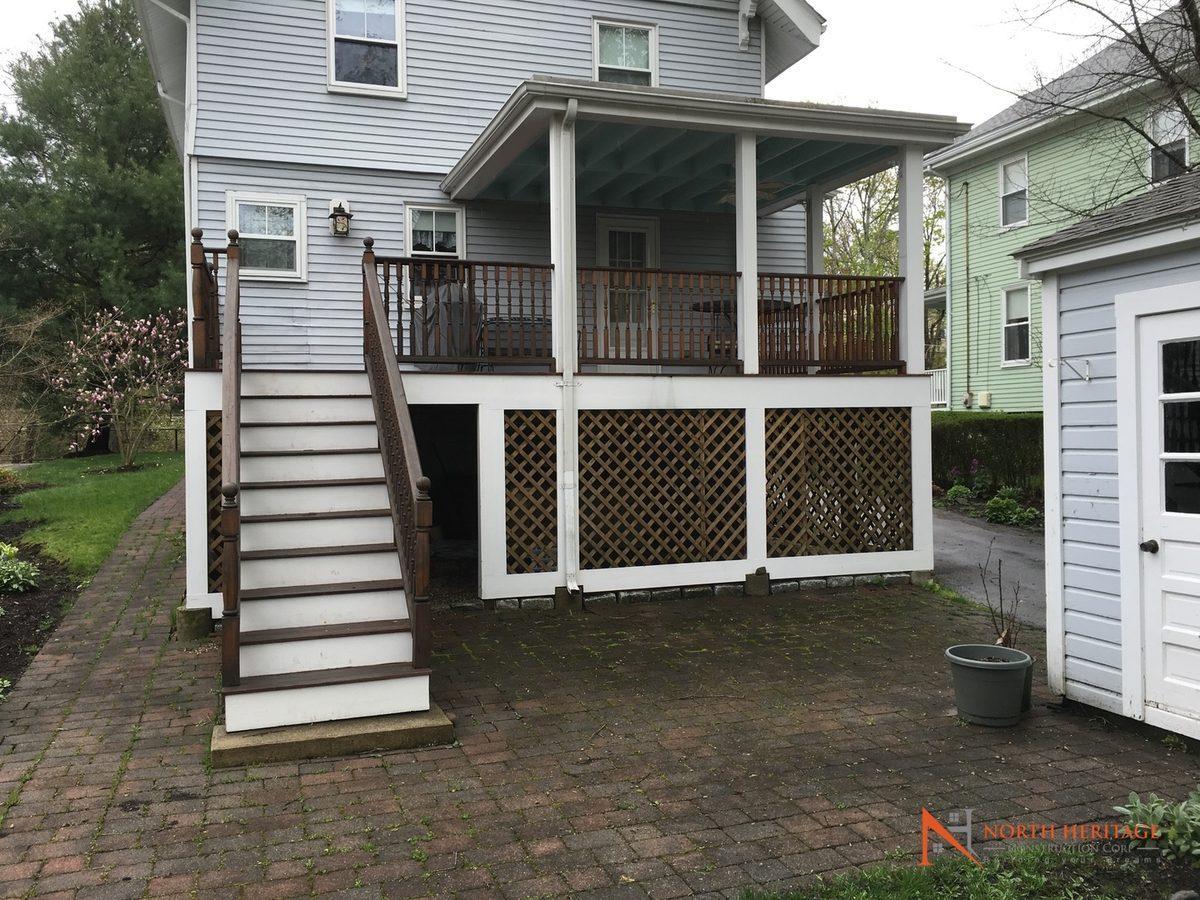 Newton MA home before two-story addition on Albemarle Road
