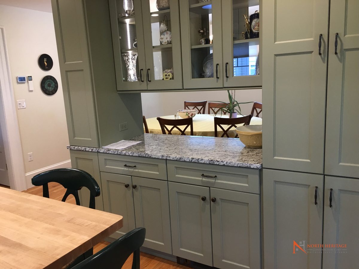 Kitchen detail in Newton MA two-story addition - Albemarle Road