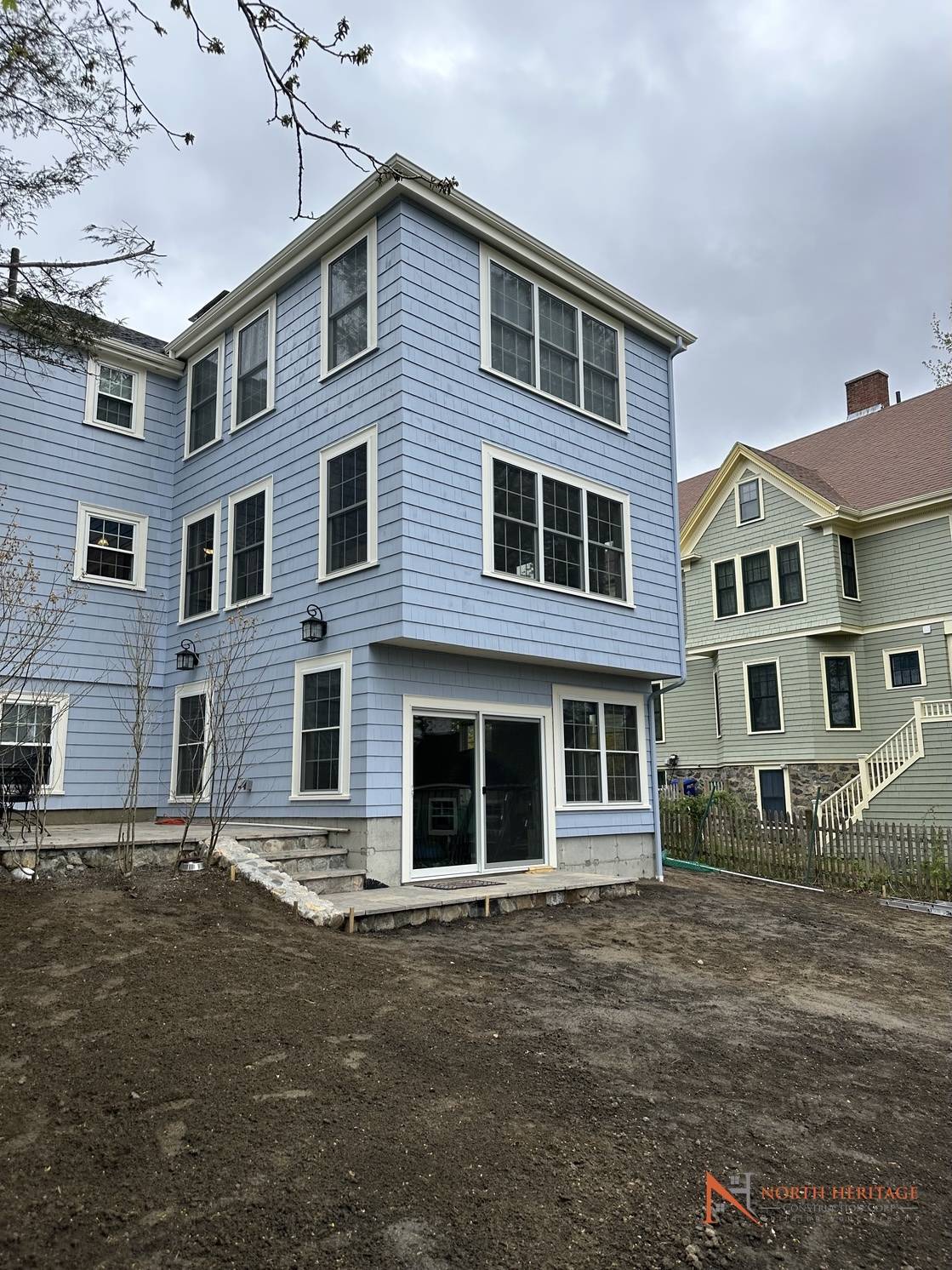 Completed home addition in Arlington MA by North Heritage Construction