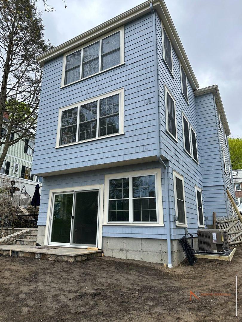 Arlington MA home addition - finished exterior view