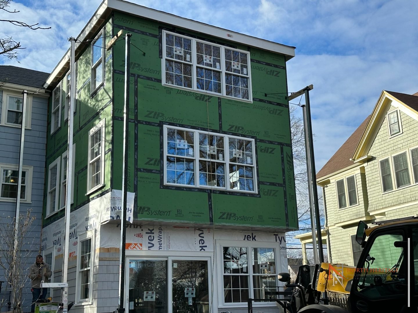 Arlington addition - framing completed