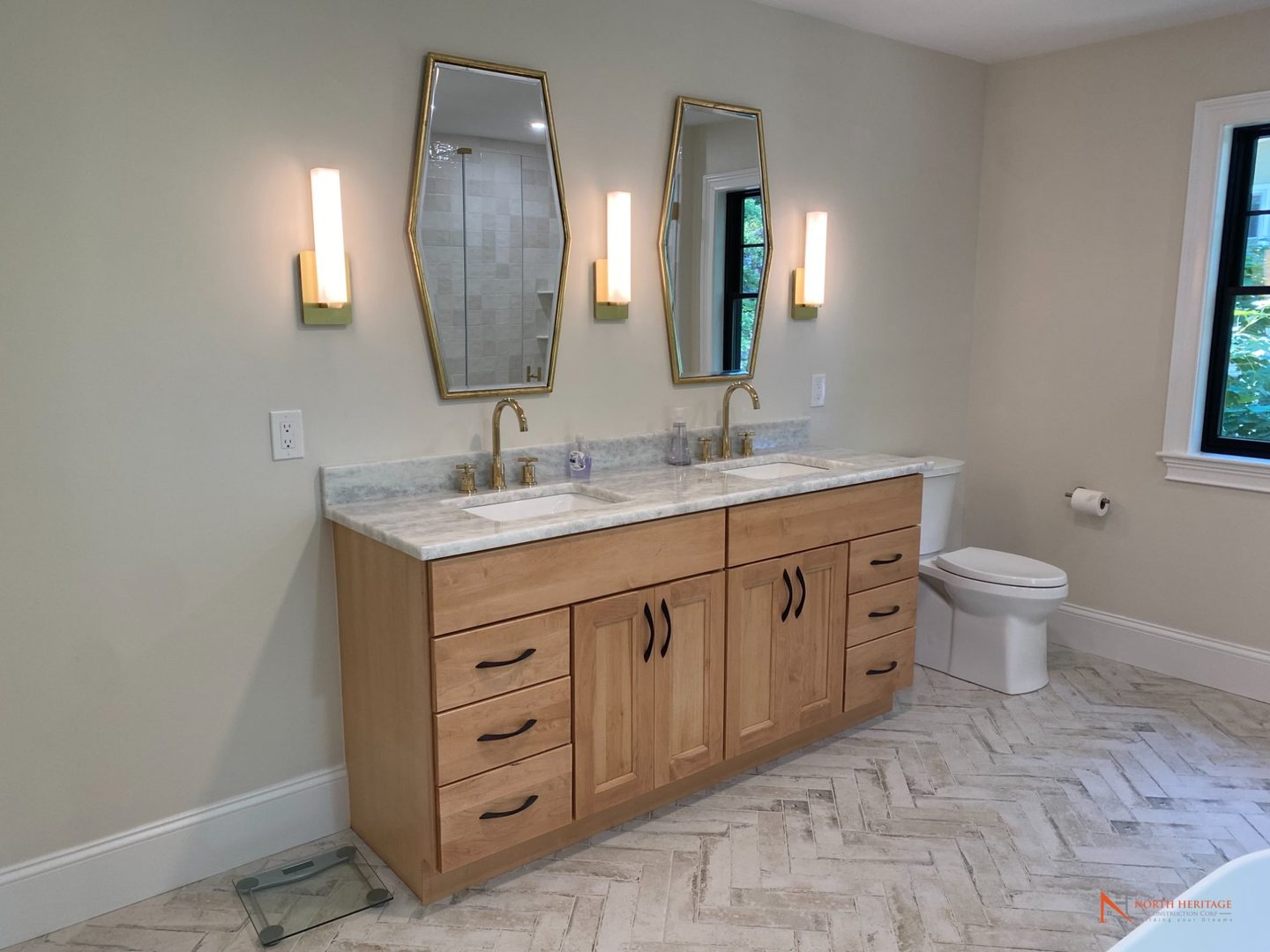 Custom master bathroom - Arlington MA