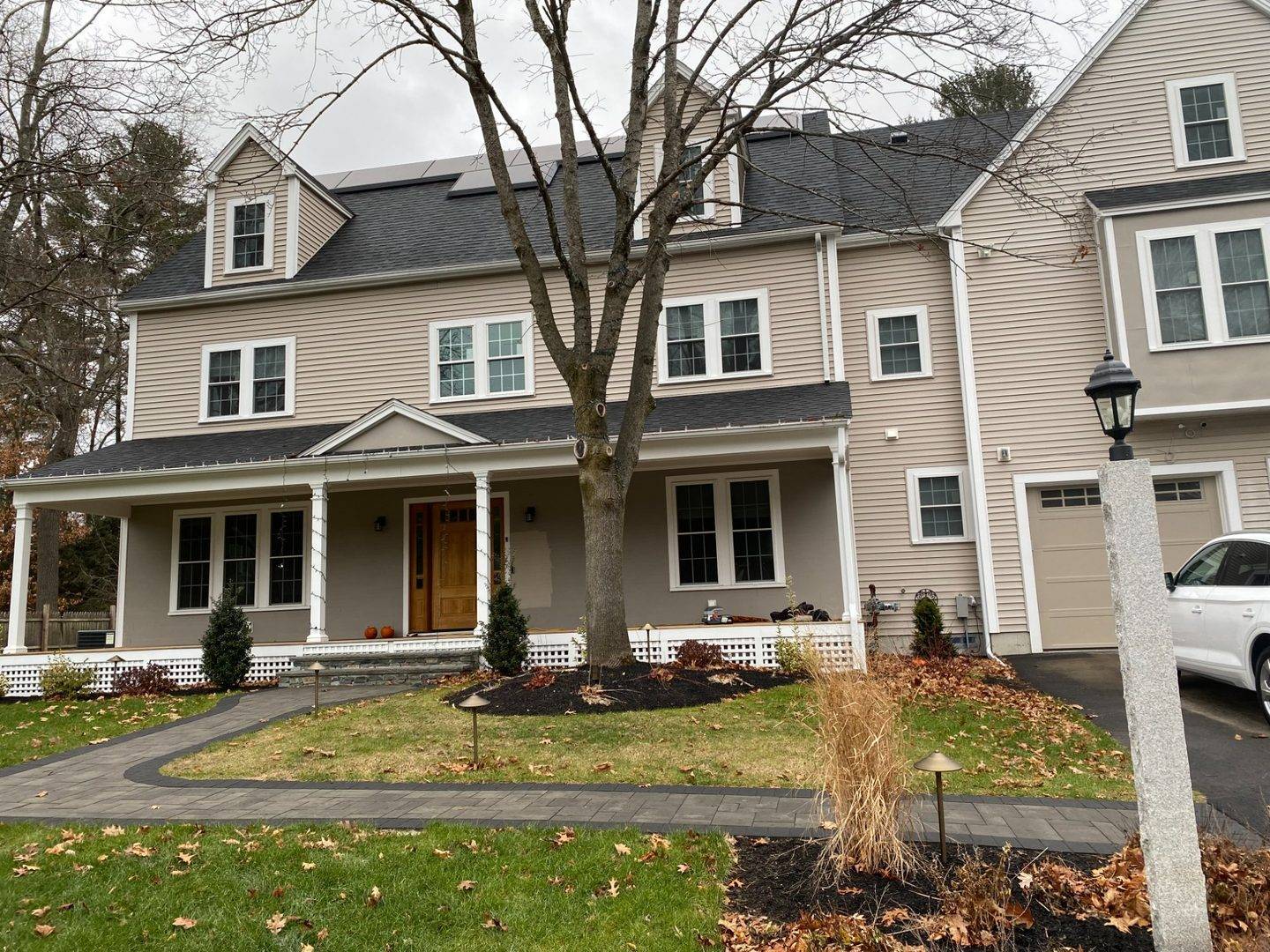 Completed custom new construction home in Chelmsford MA by North Heritage Construction