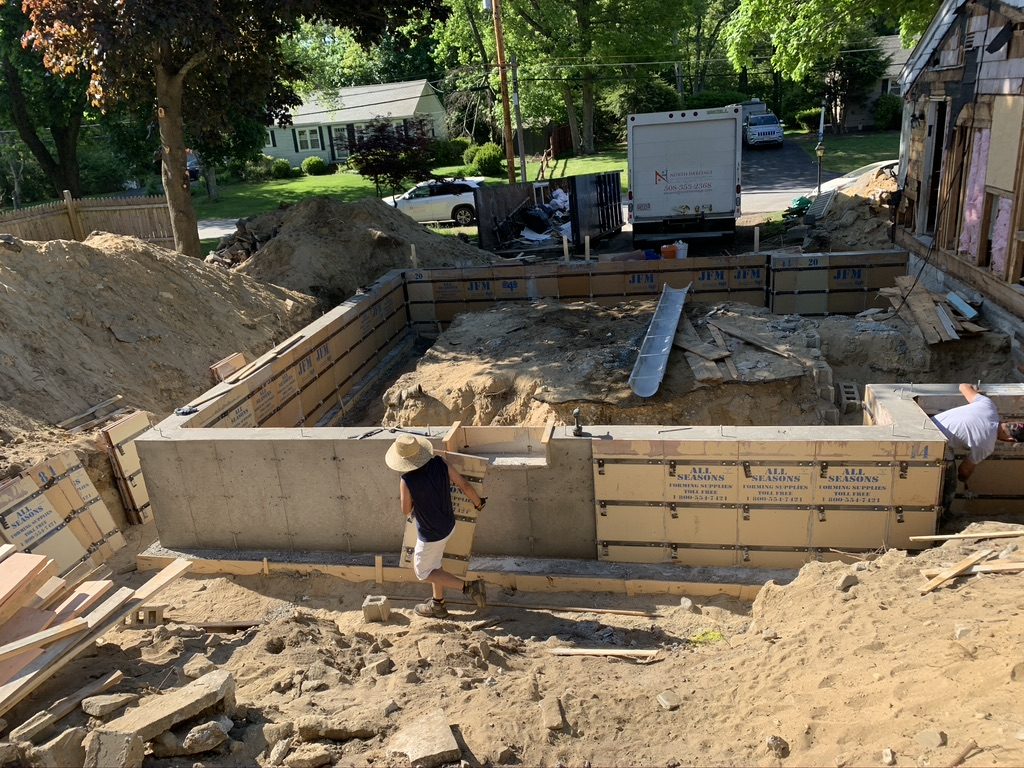 Concrete foundation by North Heritage Construction