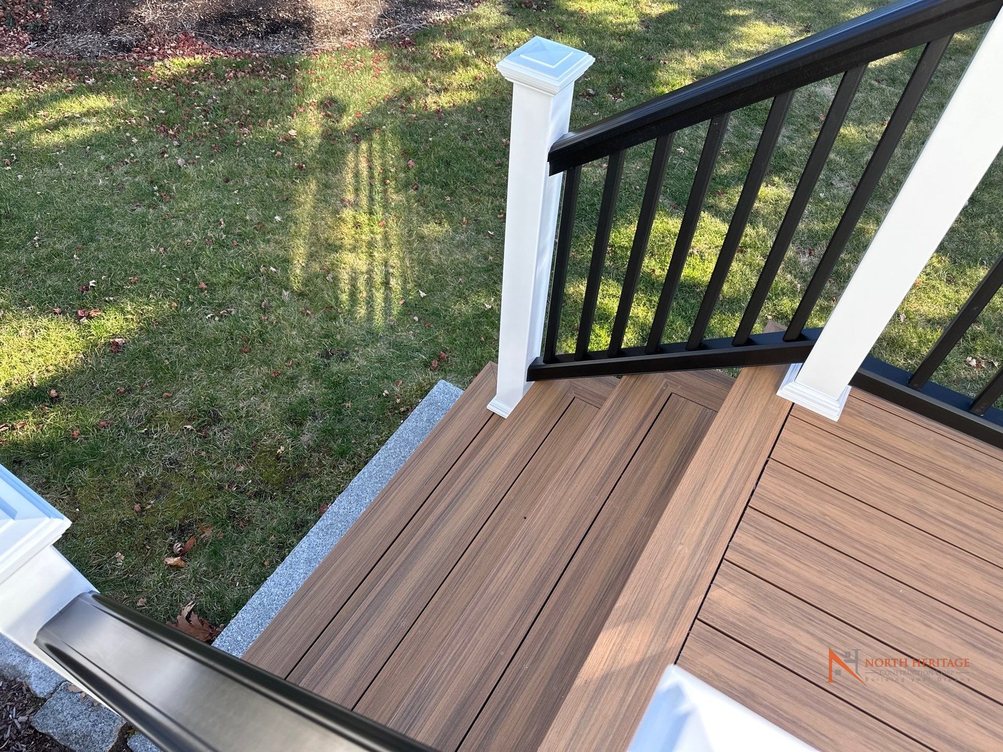 Composite deck surface close-up