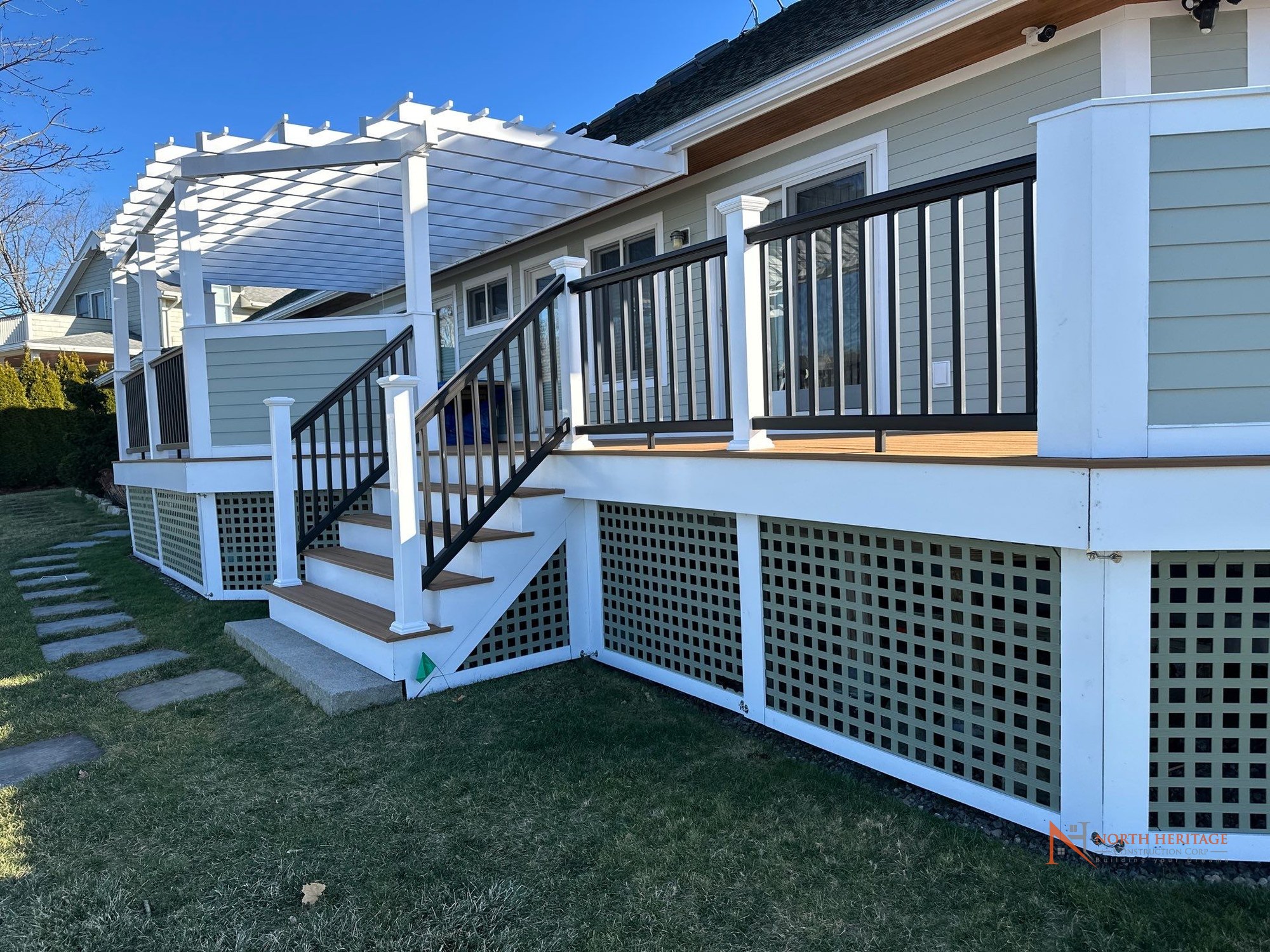 Completed deck wide view