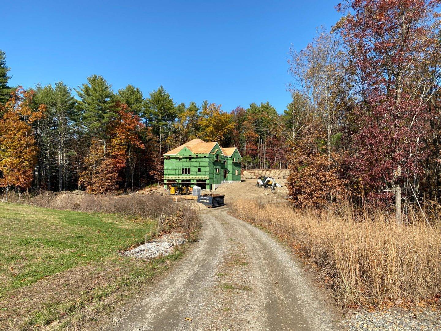 Structural framing progress - Dunstable MA