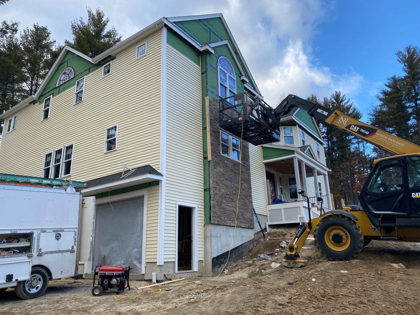 Completed exterior Dunstable custom home