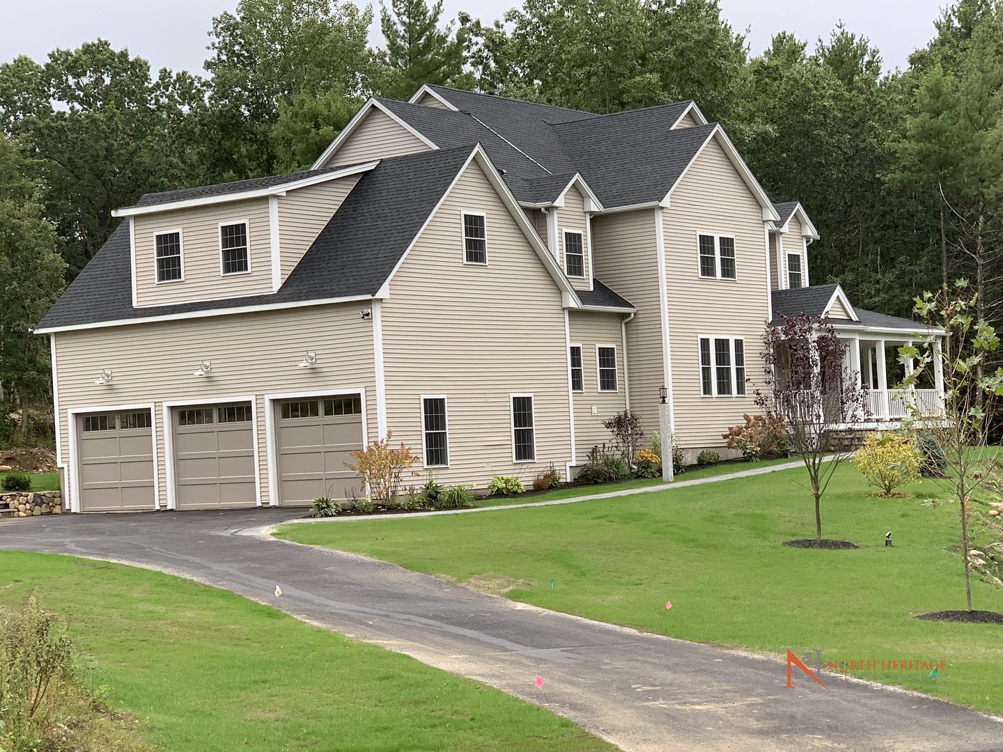 Completed custom home in Groton MA by North Heritage Construction