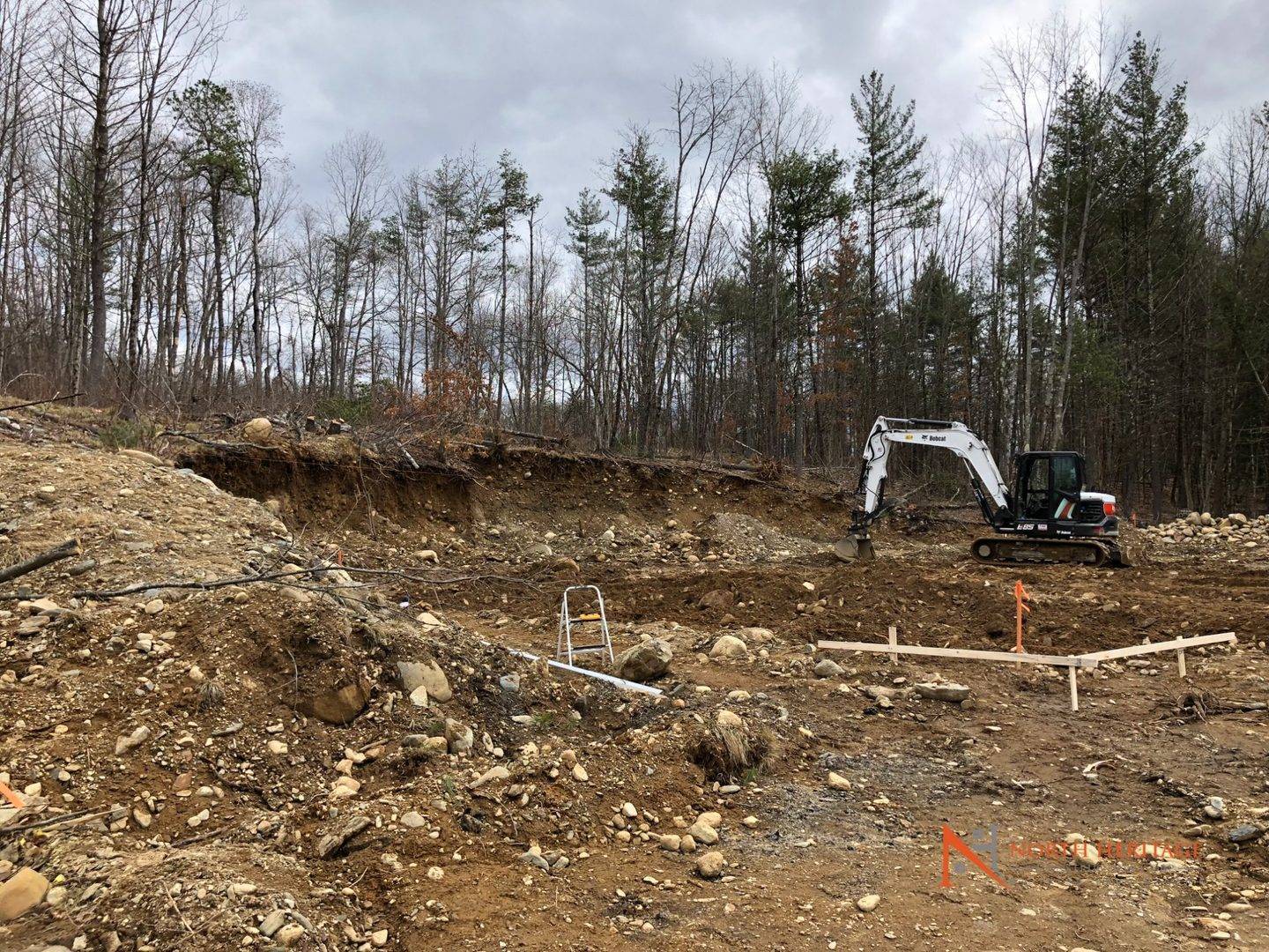 Groton MA - site before custom home and interior build