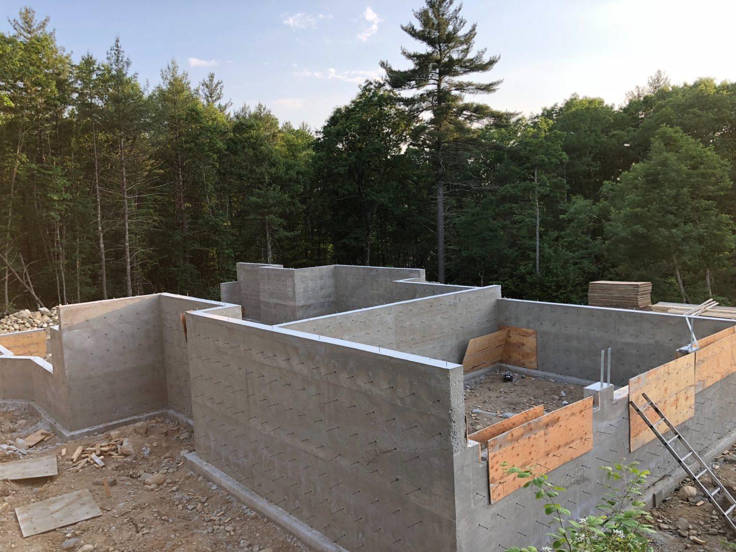 Concrete foundation - Groton MA