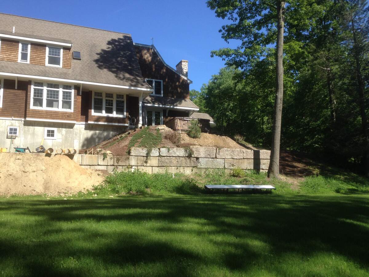 Rear of Harvard MA property before construction