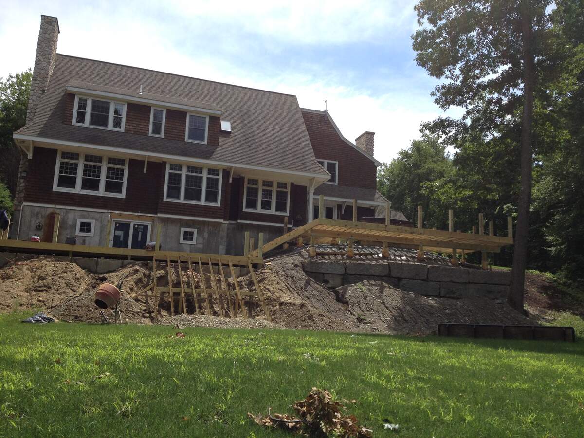Deck structure taking shape Harvard