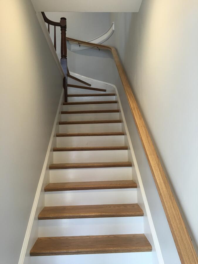 Custom handrail detail Medford MA